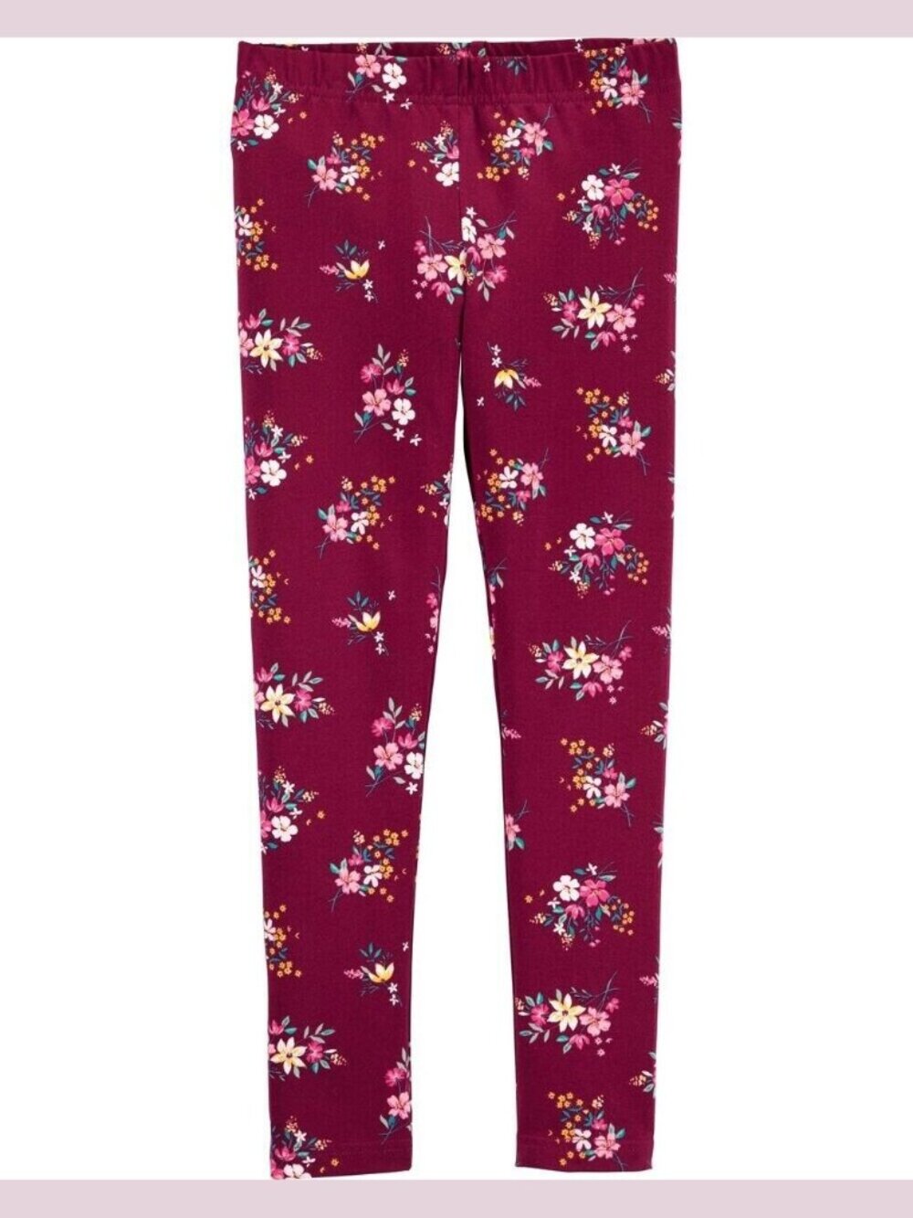MOTHERCARE Baby Girl Stretch Pants Bottoms Leggings Cute Flowers Boho 6-9 Months